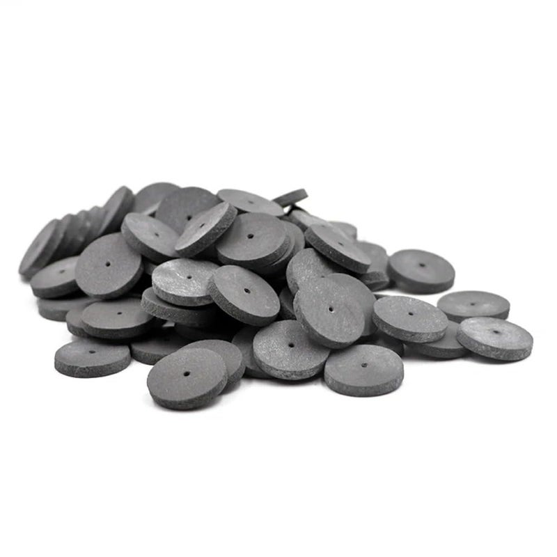 SeeFDENT 100Pcs/Box Dental Silicone Rubber Polishing Grinding Wheels, Rotary Tool Lab Jewelry Polishing Disc Burs 2.35mm Shank Mandrel 4Types (Extra Coarse) - Image 2